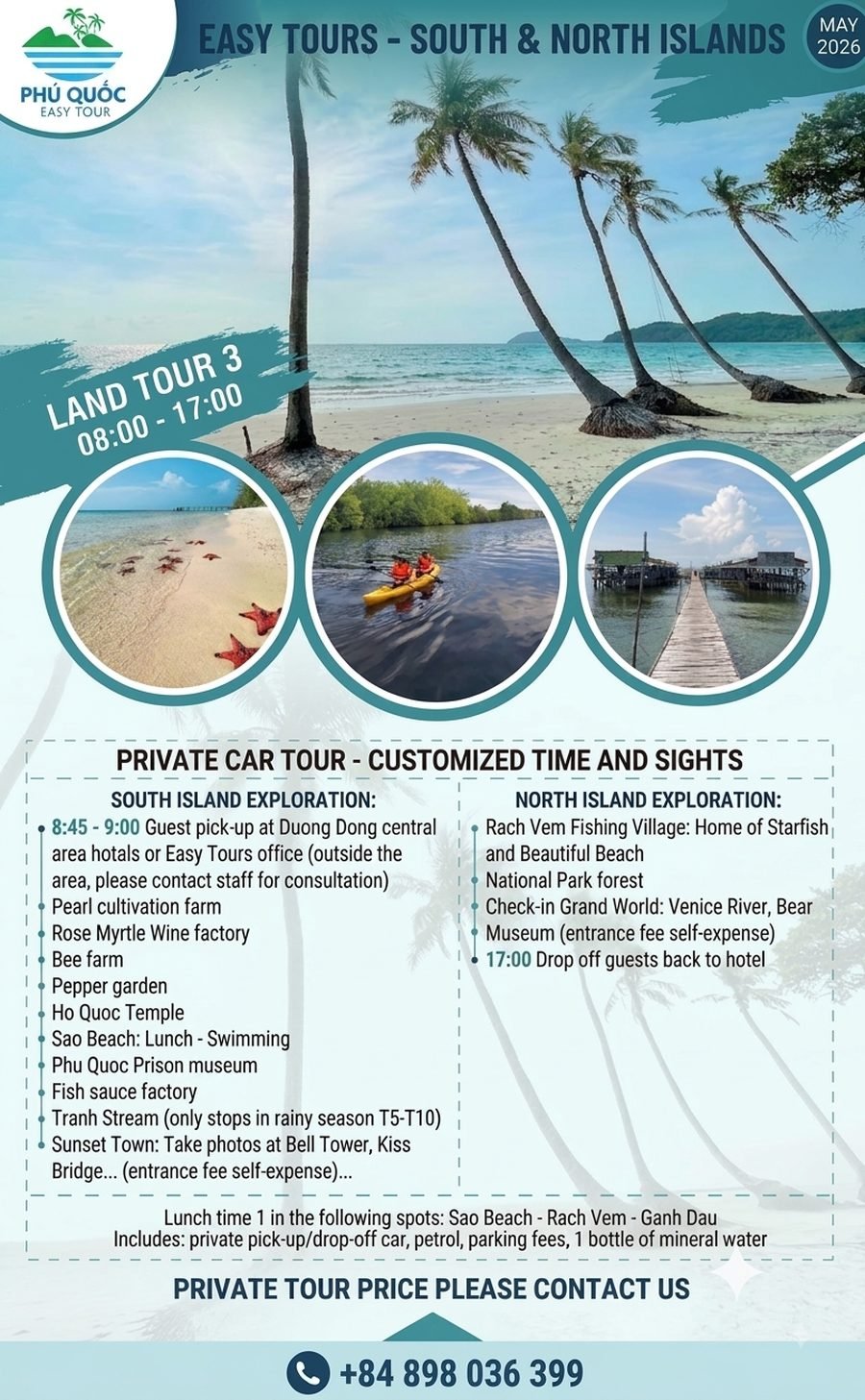 Tour Xe Riêng - Đảo Nam & Đảo Bắc